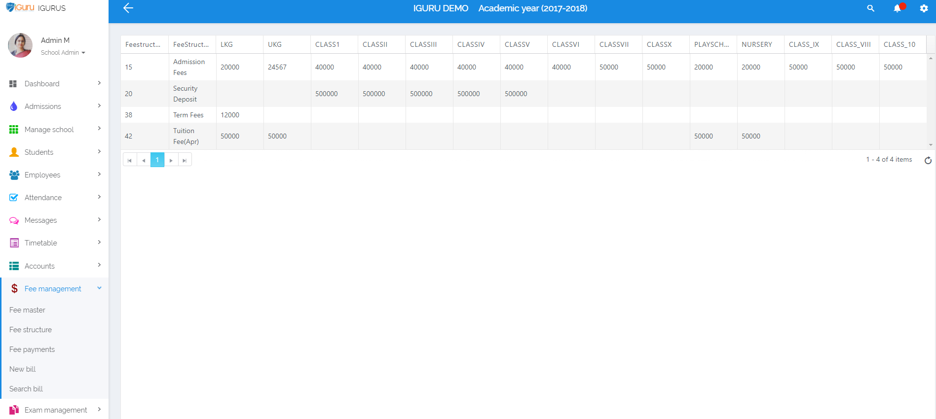 Fee Structure